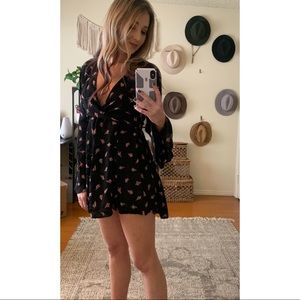 Flynn Skye Floral Wrap Mini Dress XS